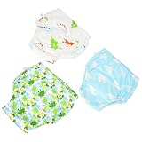 Abaodam 3 Stück Wiederverwendbare Schwimmwindeln Waschbare Kleinkind Schwimmhose Atmungsaktive...