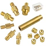 6 Stück Gewindeeinsatz Set, Einschmelzmuttern für Gewindeeinsätze M2 M3 M4 M5 M6 M8,...