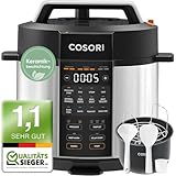 COSORI Schnellkochtopf, Keramikbeschichtung, 9-in-1, Multikocher mit 14 Funktionen, Pressure Cooker...