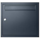 MOCAVI UP1 Unterputz-Briefkasten anthrazit-grau RAL 7016 moderner wetterfester rostfreier...