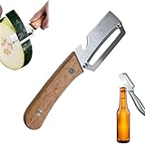 UniversalschäLer SparschäLer Mit Holzgriff, Multifunktion GemüSeschäLer FlaschenöFfner Aus...
