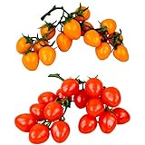 Deko Cherry Tomaten im Bund Kunstobst Kunstgemüse Künstliches Obst Gemüse Dekoration,...