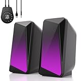 SOULION C30 PC Lautsprecher für Monitor, Laptop, Spiele, Desktop Computer Boxen Bluetooth Soundbar...