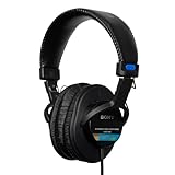 Sony MDR-7506 Studio-Monitor-Kopfhörer, geschlossen, kabelgebunden, 10 Hz-20 kHz, 63 Ohm, leichtes,...