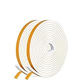 Dichtungsband Selbstklebend Türdichtung für Türen Fenster, 6mm(B) x3mm(D)/20m(L) Schaumstoffband...