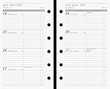 rido/idé Wochenkalendarium Timeplaner fun 2024 2 Seiten = 1 Woche Blattgröße 7,6 x 12,7 cm weiß