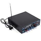 Hifi Verstärker Bluetooth Audio Auto Verstärker Amplifier Receiver FM USB SD Karte 2 Kanäle...