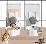 Kathson Rabbit Gravity Auto Feeder Set 35oz Hanging Automatic Food Water Dispenser Cage Automatic...