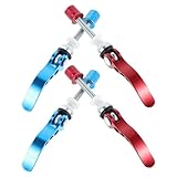 WOONEKY 4 Stück 4 Stück-pack Schnellspanner Sattelstützenklemme aus Aluminiumlegierung...