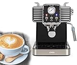 Espressomaschine Siebträger Retro Elektrisch 15 Bar - Siebträgermaschine Kaffee und Espresso -...