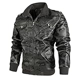 bomberjacke herren schwarz dünn men's jackets leather bikerjacke herren men rote lederjacke für...