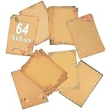 CenterZ Briefpapier-Set, 8 Stile, A5-Format, Vintage, Retro, Blumenmuster, blanko, liniert,...