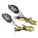 12V LED Smoked Microblinker Miniblinker LED Blinker Motorrad Tagfahrlicht Universal Lauflicht...