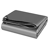 Laneetal Abdeckplane Wasserdicht LKW Plane mit Ösen 3x6m 280g/m² Tarp Abdeckplane Gewebeplane...