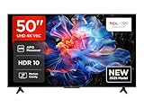 TCL 50V6C 50 Zoll Direct LED TV, 4K HDR Fernseher, Smart TV mithilfe von Google TV (Dolby Audio,...