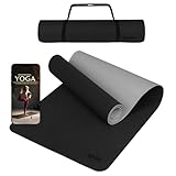 ALPIDEX Yogamatte rutschfest 190 x 61 x 0.6 cm | 190 x 90 x 0.6 cm E-Book Phthalatfreie Fitness TPE...