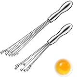 2 Stücke Schneebesen Edelstahl -Kugeln Küche Schneebesen Set Manual Mixer Zwei Größen...