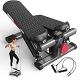 JASPORT ST1 Mini-Stepper für Zuhause, 2-in-1 Up-Down Swing Stepper mit Power Ropes, LCD-Display,...