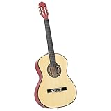 4/4 Klassische Gitarre für Anfänger aus Lindenholz mit Nylonsaiten - 39' Gitarrenset inkl....