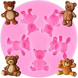 XMOLDNMS Bär Silikon Fondant Form Bär Süßigkeiten Schokolade Formen Für Baby-Dusche Kuchen...