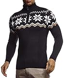 Leif Nelson Herren Strickpullover Pullover Norwegerpullover Winterpullover Norweger Muster...