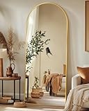 Antok Ganzkörperspiegel, 147x45 cm Gewölbter Standspiegel Groß in Voller Länge, Wandspiegel mit...