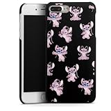 Hard Case kompatibel mit Apple iPhone 8 Plus Schutzhülle schwarz Smartphone Backcover Lilo & Stitch...