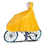Regenponcho Reflektierende Regenmantel Damen Fahrrad Regenmantel Regenschutz Poncho Mit Kapuze für...