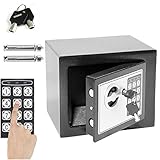 Tresor Klein 4.6L Digital Elektronischer Safe mit PIN und Schlüssel für Schmuck Cash Home Digital...