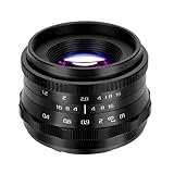 JINTU 35 mm F1.2 Große Blende Manueller Fokus Prime Objektiv APS-C Weitwinkelobjektiv Kompatibel...