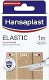 Hansaplast Elastic Pflaster (1 m x 6 cm), zuschneidbare Wundpflaster für Gelenke und viel bewegte...