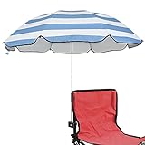Sonnenschirm für Stuhl mit Verstellbarer Klemme,Oberfläche105cm,UPF 50+,mit Regenschirm Clip...