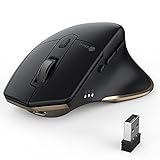 Bluetooth Maus, iClever Rechargeable Ergonomiche Maus Kabellose Mouse, Wiederaufladbarer Akku,...