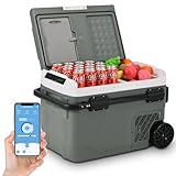 Alpicool 40L Kompressor Kühlbox Dual Zone, Kühlschrank für Auto Mit APP-Steuerung, Kühlbox 12V...