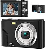Digitalkamera Fotokamera FHD 1080P 36MP Fotoapparat Kompaktkamera 2,4' LCD Wiederaufladbare...