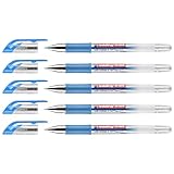 EDDING Gel-Tintenroller 2185, 0,7 mm, Blau, 5 Stück