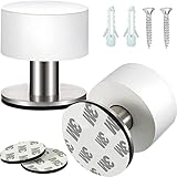 DONGZQAN Türstopper Wand, 2 Stück Selbstklebende Türstopper, Türstopper Wandmontage, Edelstahl,...