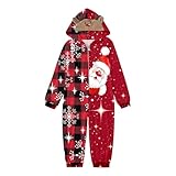 Generisch Weihnachtspullover Familie Set Weihnachten Schlafanzüge Weihnachtsmann Rentier Pinguin...