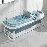 Schwänlein® Faltbare Badewanne Erwachsene 158x64x54cm | Klappbare mobile Badewanne ideal für...