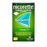 Nicorette 4 mg Nikotinkaugummi freshmint für Raucher zum Aufhören, zuckerfrei, 30 Stück