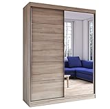 Schiebetürenschrank, eleganter Kleiderschrank Schrank Garderobe Spiegel Vista 05, Schlafzimmer-...