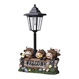 Générique Cattle Solar Garden Statue, Waterproof Cow Figur, Multifunctional Resin Yard Art,...