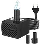 heuchaey 4W Mini Wasserpumpen, 280L/H kleine Springbrunnenpump, Extrem Leise Aquarium Wasserpumpe,...