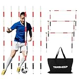 Tansheep Slalomstangen Fussball Trainingsset Slalom Poles 6 Slalom Stangen mit Tasche, 6...