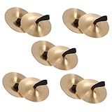 MUELODSIC 10 Stück Teiliges Kupfer Fingerzimbeln für Sichere Percussion Instrumente mit...