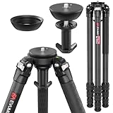 EVUMO Stativ-Carbon-Fiber-Tripod 161cm, 10x Kohlefaser-Groß-Stativ-Kamera-Mit-Einbeinstaiv Funktion...
