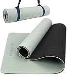 Yogamatte Rutschfest mit Tragegurt, 8mm Extradick Yoga Matte, TPE Schadstofffrei Sportmatte für...