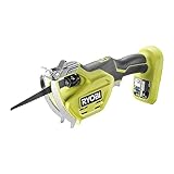 RYOBI 18 V ONE+ Akku-Astsäge RY18PSA-0 (Sägeblattlänge 15 cm, 80mm Schneidekapazität, ohne Akku...