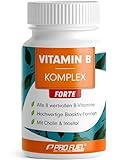 Vitamin B Komplex hochdosiert - 180 Tabletten - alle 8 B-Vitamine (B1, B2, B3, B5, B6, B7, B9, B12)...