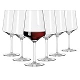 RITZENHOFF 6301001 Rotweinglas 500 ml - Serie Lichtweiss - 6 Stück im Geschenk-Set -...